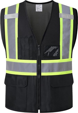 جلیقه ایمنی مهندسی مش مشکی